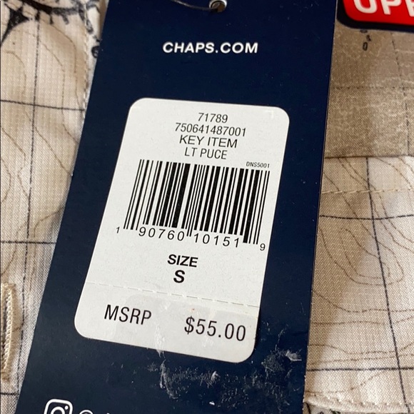 Chaps Men’s size small Sun protection 50+ shirt - Picture 6 of 6